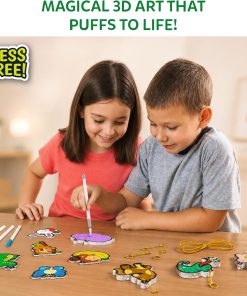 Alternative view of Skillmatics Aqua Puffs - 3D Art Kit. Animals. Mess-Free Paint by Number Craft for Kids. DIY Color Activity. Screen-Free Entertainment. Travel & Creative Gift for Girls & Boys Ages 4. 5. 6. 7. 8. 9. 10